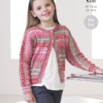 Dolman Cardigan & Top in King Cole DK - 4451 - Downloadable PDF