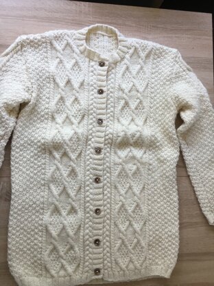 Ladies Aran cardigan