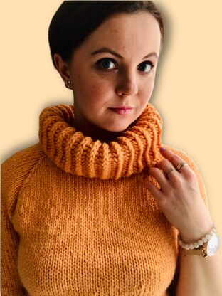 Wooly Jumper with Brioche Neck