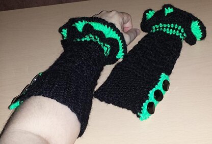 Lil witchy arm warmers