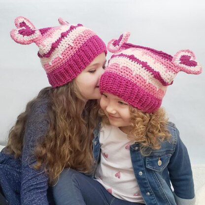 Valentine's Day Lovebug Beanie