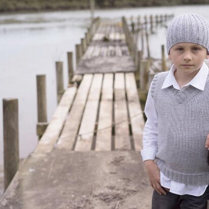 Micah Vest and Beanie - LF27 - knitting pattern
