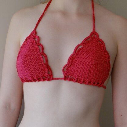 Desiree Crochet Lace Bralette : Ruby