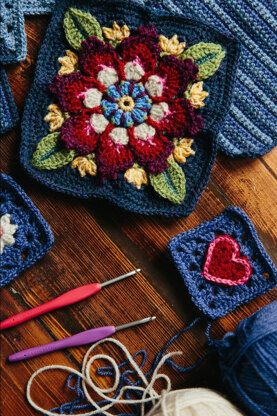 Indigo Dreams Crochet Along by Jane Crowfoot