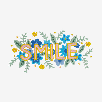 Smile in DMC - PAT0448 - Downloadable PDF