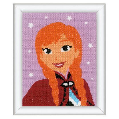 Vervaco Long Stitch Kit: Disney: Frozen - Anna - 16 x 12.5cm