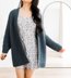 Midnight Waffle Cardigan