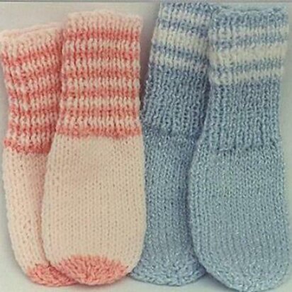Easy Baby Sock Booties