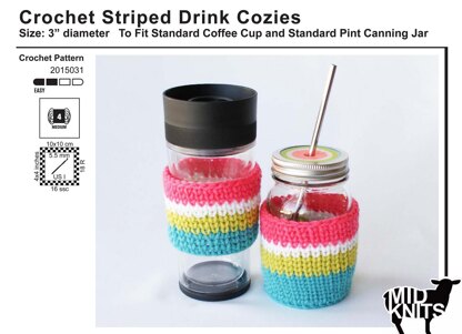 Striped Drink Cozies (2015031)