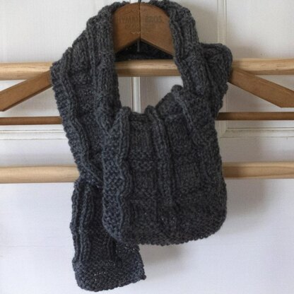 Knit Squares Scarf