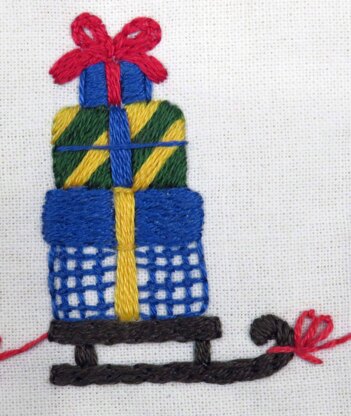 Stitchdoodles Santa's on his Way Christmas Pattern