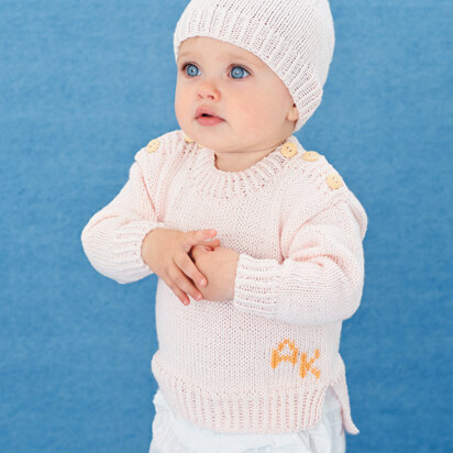 Sweater and Hat in Rico Baby Cotton Soft DK - 401 - Downloadable PDF