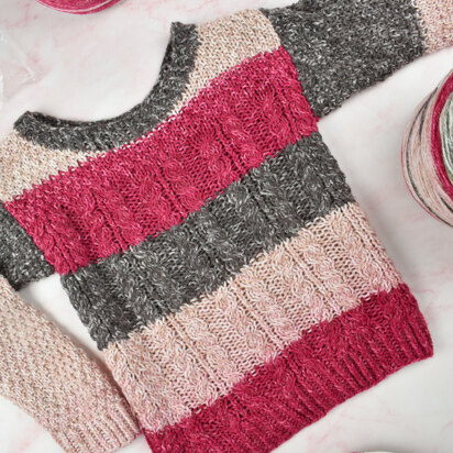 Rose Garden Sweater in Universal Yarns Offbeat - Downloadable PDF