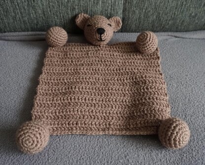 Amigurumi Häkelanleitung Schnuffeltuch / Schmusetuch Bär Balu ♥