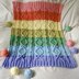 Rainbow Aran Baby Blanket