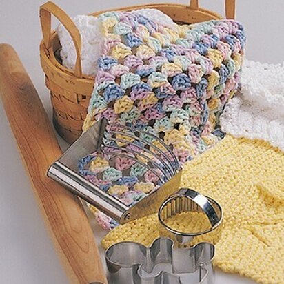 Pastel Granny Square Dishcloth in Lily Sugar 'n Cream Solids