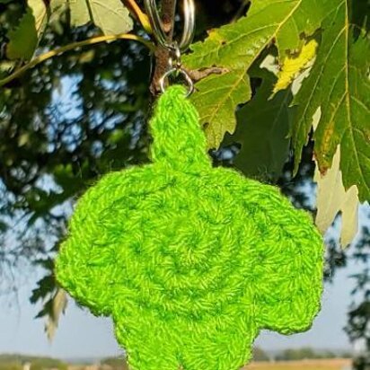 Crochet Leaf Pin/Hair Clip and Keychain Pattern Bundle