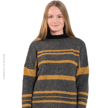 Striped Sweater in BC Garn Loch Lomond - 2440BC - Downloadable PDF