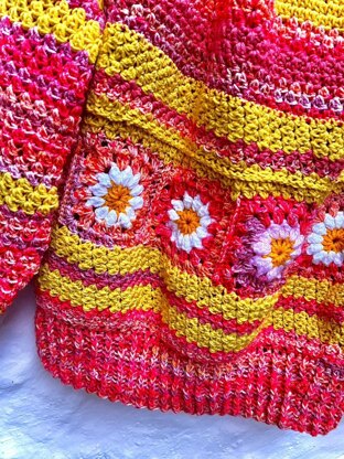 Autumn daisy jumper pattern