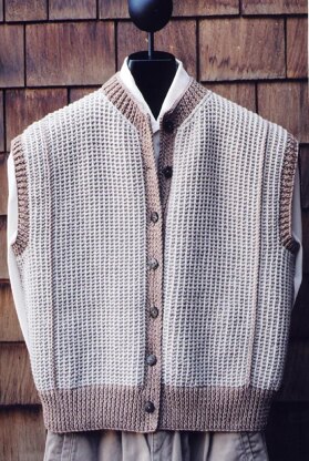 Mari Sweaters MS 135 Tunisian Rib Vest