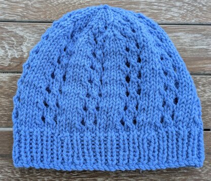 Rosemary - 12ply lace stitch beanie - 2 years to Lady