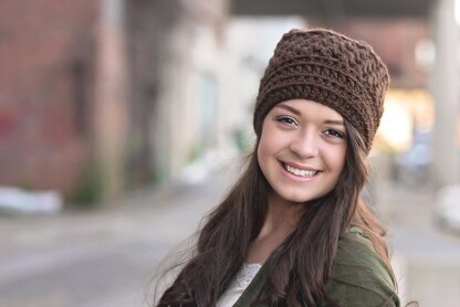 The Lil Puff Beanie with Messy Bun Option 049