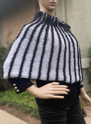 Striped cape