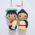 Mexican Boy And Girl Keychain