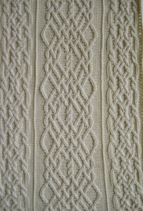 Whistler's Cabled Shawl