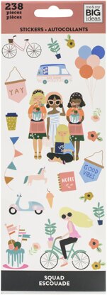 The Happy Planner Sticker Sheets 8/Pkg - Squad, 238/Pkg