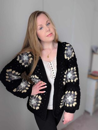 Crochet Classic Patchwork Cardigan Pattern