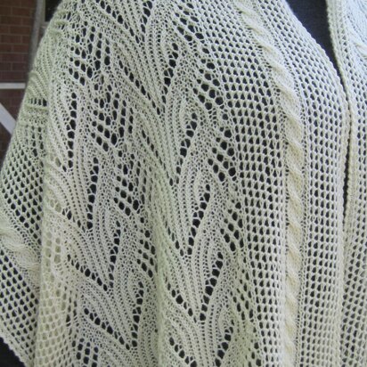 Glencoe Cable Lace Shawl