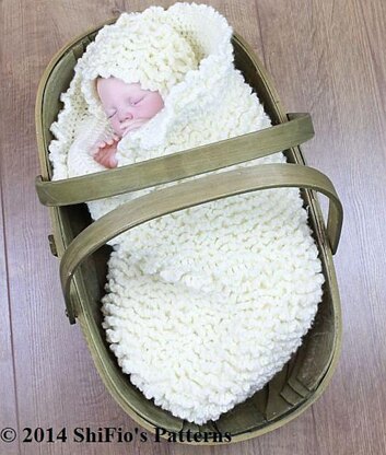 Crochet Pattern baby cocoon UK & USA Terms #127