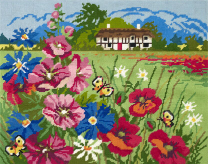 DMC Summer Meadow Tapestry Canvas - 50 x 40cm