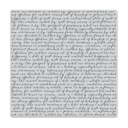 Hero Arts Cling Stamps 6"X6"-Script Bold Prints