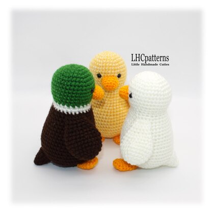 Duck, Chick and Goose Crochet Pattern