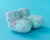 Rosy Garden Booties - Free Knitting Pattern For Babies in Paintbox Yarns Baby DK Prints by Paintbox Yarns
