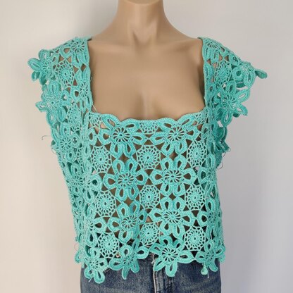 Crochet Flowers T-shirt
