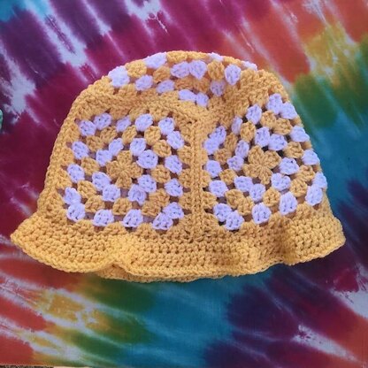 Granny Square Bucket Hat