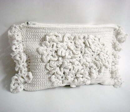 Wedding Clutch with lots of flowers