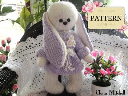 Knitting PATTERN Knitted Bunny