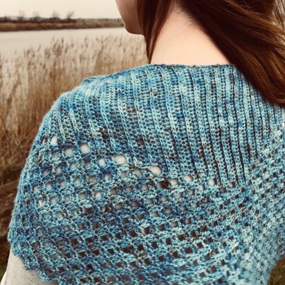 Caught By The Sea Shawl