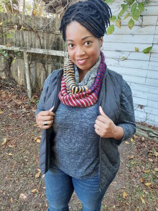 Sugar Stripe Infinity Scarf