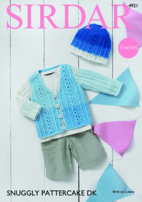 Sirdar 4921 Cardigan and Hat PDF