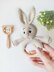 Crocht bunny baby rattle amigurrumi pattern