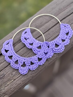 136. Modern Lace Crochet Earrings Pattern