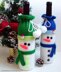 153 Snowman bottle covers for wine and champagne