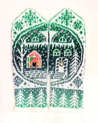 Snow Globe Mittens