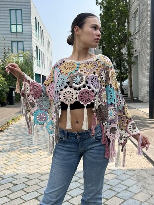 Fortune Flower Poncho