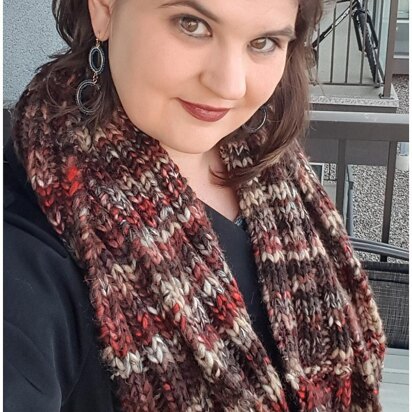 Rib It Fashion Cowl - knitting pattern